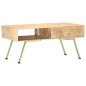 vidaXL Mesa de centro de madera maciza de mango 95x50x42 cm vidaXL Mesa de centro de madera maciza de mango 95x50x42 cm
