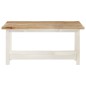 vidaXL Mesa de centro extensible madera mango blanca 90x(45-90)x45 cm vidaXL Mesa de centro extensible madera mango blanca 90x(45-90)x45 cm