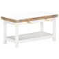 vidaXL Mesa de centro extensible madera mango blanca 90x(45-90)x45 cm vidaXL Mesa de centro extensible madera mango blanca 90x(45-90)x45 cm
