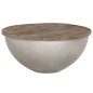 vidaXL Mesa de centro con forma de cuenco madera maciza mango Ø60 cm vidaXL Mesa de centro con forma de cuenco madera maciza mango Ø60 cm