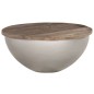 vidaXL Mesa de centro con forma de cuenco madera maciza mango Ø60 cm vidaXL Mesa de centro con forma de cuenco madera maciza mango Ø60 cm