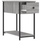 vidaXL Mesitas noche 2 uds madera ingeniería gris Sonoma 30x60x60 cm