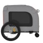 vidaXL Remolque de bicicleta mascotas hierro tela Oxford naranja gris vidaXL Remolque de bicicleta mascotas hierro tela Oxford naranja gris