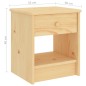 vidaXL Mesita de noche madera maciza de pino madera clara 35x30x40 cm vidaXL Mesita de noche madera maciza de pino madera clara 35x30x40 cm