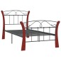 vidaXL Estructura de cama de metal negra 90x200 cm vidaXL Estructura de cama de metal negra 90x200 cm