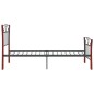vidaXL Estructura de cama de metal negra 90x200 cm vidaXL Estructura de cama de metal negra 90x200 cm