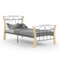 vidaXL Estructura de cama de metal negra 90x200 cm vidaXL Estructura de cama de metal negra 90x200 cm