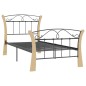 vidaXL Estructura de cama de metal negra 90x200 cm vidaXL Estructura de cama de metal negra 90x200 cm