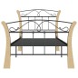 vidaXL Estructura de cama de metal negra 90x200 cm vidaXL Estructura de cama de metal negra 90x200 cm