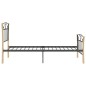 vidaXL Estructura de cama de metal negra 90x200 cm vidaXL Estructura de cama de metal negra 90x200 cm