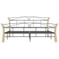 vidaXL Estructura de cama de metal negra 180x200 cm vidaXL Estructura de cama de metal negra 180x200 cm