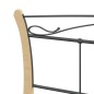 vidaXL Estructura de cama de metal negra 180x200 cm vidaXL Estructura de cama de metal negra 180x200 cm