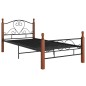 vidaXL Estructura de cama de metal negro 100x200 cm vidaXL Estructura de cama de metal negro 100x200 cm