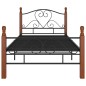 vidaXL Estructura de cama de metal negro 100x200 cm vidaXL Estructura de cama de metal negro 100x200 cm