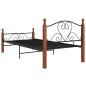 vidaXL Estructura de cama de metal negro 100x200 cm vidaXL Estructura de cama de metal negro 100x200 cm