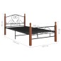 vidaXL Estructura de cama de metal negro 100x200 cm vidaXL Estructura de cama de metal negro 100x200 cm