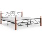 vidaXL Estructura de cama de metal negro 200x200 cm vidaXL Estructura de cama de metal negro 200x200 cm