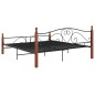 vidaXL Estructura de cama de metal negro 200x200 cm vidaXL Estructura de cama de metal negro 200x200 cm