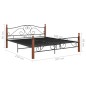 vidaXL Estructura de cama de metal negro 200x200 cm vidaXL Estructura de cama de metal negro 200x200 cm