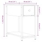 vidaXL Mesita de noche madera de ingeniería roble ahumado 30x60x60 cm vidaXL Mesita de noche madera de ingeniería roble ahumado 30x60x60 cm