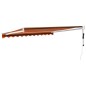 vidaXL Toldo retráctil automático naranja y marrón 3x2,5 m vidaXL Toldo retráctil automático naranja y marrón 3x2,5 m