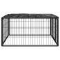vidaXL Corral para perros 4 paneles acero con recubrimiento en polvo
