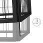vidaXL Corral para perros 4 paneles acero con recubrimiento en polvo