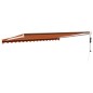 vidaXL Toldo retráctil automático naranja y marrón 4x3 m vidaXL Toldo retráctil automático naranja y marrón 4x3 m