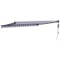 vidaXL Toldo retráctil automático azul y blanco 4x3 m vidaXL Toldo retráctil automático azul y blanco 4x3 m
