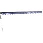 vidaXL Toldo retráctil automático azul y blanco 5x3 m vidaXL Toldo retráctil automático azul y blanco 5x3 m