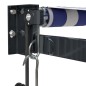 vidaXL Toldo retráctil automático azul y blanco 5x3 m vidaXL Toldo retráctil automático azul y blanco 5x3 m