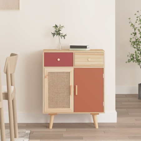 vidaXL Aparador con cajones madera contrachapada 60x30x75,5 cm