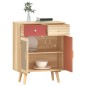 vidaXL Aparador con cajones madera contrachapada 60x30x75,5 cm vidaXL Aparador con cajones madera contrachapada 60x30x75,5 cm