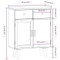 vidaXL Aparador con cajones madera contrachapada 60x30x75,5 cm vidaXL Aparador con cajones madera contrachapada 60x30x75,5 cm