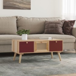 vidaXL Mesa de centro con cajones madera contrachapada 80x40x35,5 cm