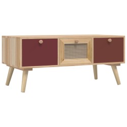 vidaXL Mesa de centro con cajones madera contrachapada 80x40x35,5 cm