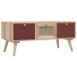 vidaXL Mesa de centro con cajones madera contrachapada 80x40x35,5 cm