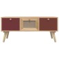 vidaXL Mesa de centro con cajones madera contrachapada 80x40x35,5 cm