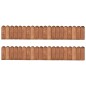 vidaXL Rollos de borde de jardín 2 uds madera pino impregnada 120 cm vidaXL Rollos de borde de jardín 2 uds madera pino impregnada 120 cm
