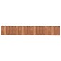 vidaXL Rollos de borde de jardín 2 uds madera pino impregnada 120 cm vidaXL Rollos de borde de jardín 2 uds madera pino impregnada 120 cm