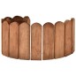 vidaXL Rollos de borde de jardín 2 uds madera pino impregnada 120 cm vidaXL Rollos de borde de jardín 2 uds madera pino impregnada 120 cm