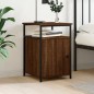 vidaXL Mesita de noche madera contrachapada marrón roble 40x42x60 cm vidaXL Mesita de noche madera contrachapada marrón roble 40x42x60 cm