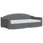 vidaXL Sofá cama nido con cajones tela gris oscuro 90x200 cm vidaXL Sofá cama nido con cajones tela gris oscuro 90x200 cm