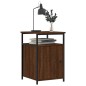 vidaXL Mesita de noche madera contrachapada marrón roble 40x42x60 cm vidaXL Mesita de noche madera contrachapada marrón roble 40x42x60 cm