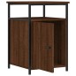 vidaXL Mesita de noche madera contrachapada marrón roble 40x42x60 cm vidaXL Mesita de noche madera contrachapada marrón roble 40x42x60 cm