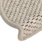 vidaXL Alfombrilla autoadhesiva escalera sisal 15 uds taupé 65x21x4cm vidaXL Alfombrilla autoadhesiva escalera sisal 15 uds taupé 65x21x4cm