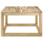 vidaXL Mesa de palets jardín madera pino impregnada verde 60x60x36,5cm