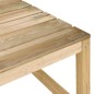 vidaXL Mesa de palets jardín madera pino impregnada verde 60x60x36,5cm
