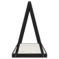 vidaXL Estructura de cama para niños madera de pino negro 80x200 cm vidaXL Estructura de cama para niños madera de pino negro 80x200 cm