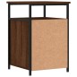 vidaXL Mesita de noche madera contrachapada marrón roble 40x42x60 cm vidaXL Mesita de noche madera contrachapada marrón roble 40x42x60 cm